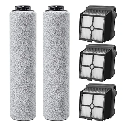 Imagen de Juego de 5 accesorios para aspiradoras Tineco iFloor3 / Floor One S3 en húmedo y seco, piezas repuesto incluye 2 rodillos cepillo, 3 filtros HEPA