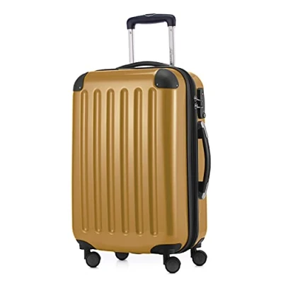 Imagen de HAUPTSTADTKOFFER Alex Tsa R2 Equipaje de mano, Maleta rígida, Trolley expandible, 4 ruedas dobles, TSA, 55 cm, 42 litros, Oro otoño