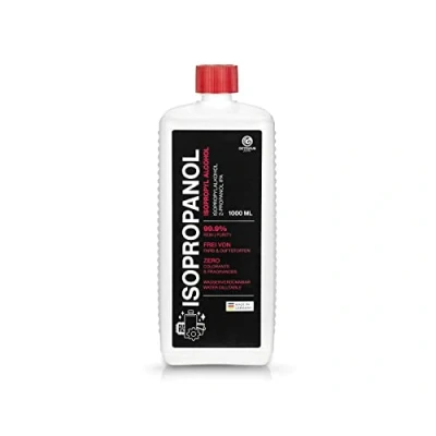 Imagen de Isopropanol 99,9% 1L Alcohol Limpiador isopropílico 2 Propanol IPA, el Agente Completo para desengrasar