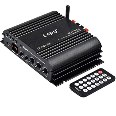 Imagen de DollaTek LEPY LP 168 Plus Bluetooth 2.1 Canal IR 2X 45W 1x 68W Hi Fi Digital Estéreo Bajo Audio USB MP3 MP4 DVD Car Amplificador LED Luz