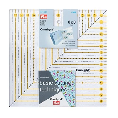 Imagen de Prym Patchwork Lineal Square 8 x Inch Omnigrid Ruler, Transparent