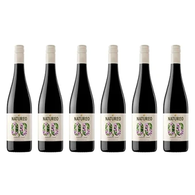 Imagen de Natureo Syrah, Vino Tinto desalcoholizado 6 botellas de 75 cl, Total: 4500 ml