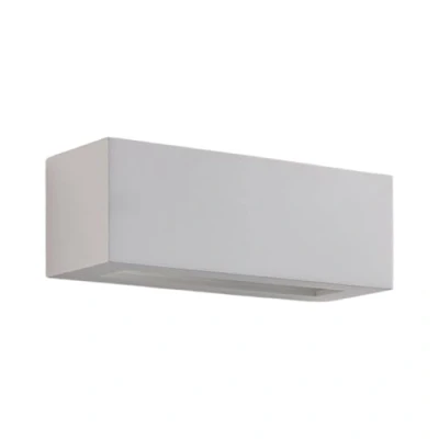 Imagen de Aplique de pared Lindby Tjada, 22 cm, blanco, escayola, G9, pintable