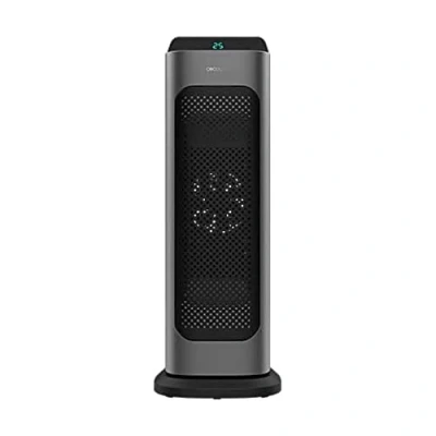 Imagen de Cecotec Calefactor Baño Cerámico Ready Warm 6800 Ceramic Sky Smart. 2000 W, Termostato Regulable, Pantalla LED, Temporizador, Oscilación, Mando a Distancia, Cobertura 20 m2