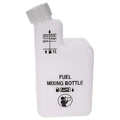 Imagen de 1L DOSIFICADOR DE Aceite Gasolina 1/25, 1/32, 1/40, 1/50 Moto Cortacésped Mezcla Motores 2 Tiempos