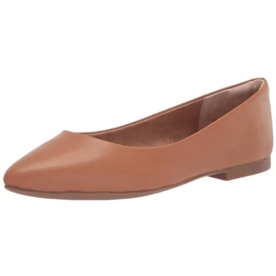 Imagen de Amazon Essentials Bailarinas con Puntera en Pico Mujer, Camel, 43 EU Ancho
