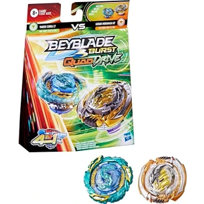 Imagen de 2 peonzas Beyblade Burst Quad Drive Katana Muramasa M7 VS Vanish Cobra C7 [Hasbro]