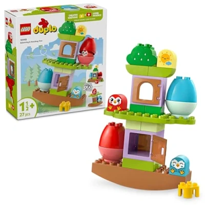 Imagen de LEGO Mi Primer Duplo Árbol Equilibra y Apila Juegos Educativos para la Motricidad Fina con 2 Pájaros de Juguete Niños Niñas 1 Año Medio en Adelante, Juguetes Montessori 10440