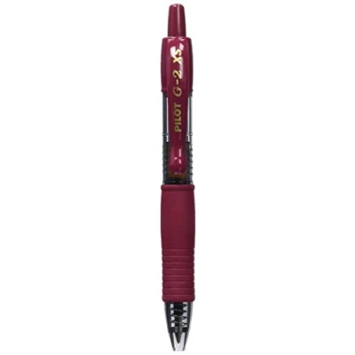 Imagen de Pilot G2 Pixie Mini bolígrafo roller de gel (punta 0,7 mm, 12 unidades), color rojo oscuro