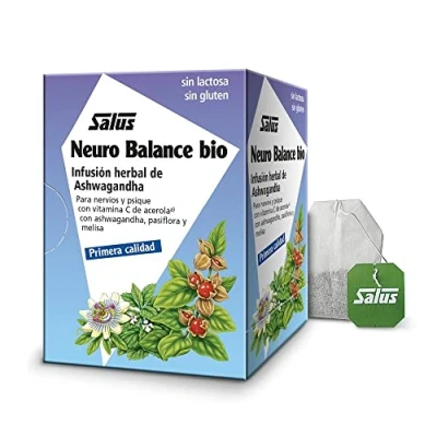 Imagen de Salus Neuro Balance Infusión Herbal 15 Sobres Contribuye al Buen Funcionamiento del Sistema Nervioso Elaborado a Base de Ashwagandha, Pasiflora y Melisa Contiene Vitamina C