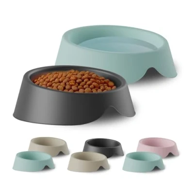 Imagen de Comedero para Gatos y Perros Cuenco Bebedero de 0,5L Hecho en España Plástico 100% Reciclado Duradero Fácil Limpiar Plato Mascotas Pequeñas Medianas Colores Modernos
