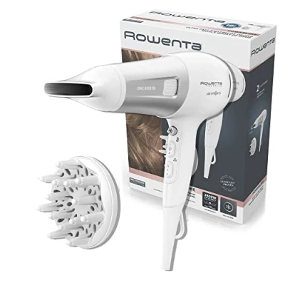 Imagen de Rowenta Powerline CV5930 Secador de pelo iónico con tecnología Ionic Booster, ahorro energía, golpe aire frío, 6 ajustes velocidad/temperatura, protección térmica, 21,8 cm