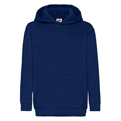 Imagen de Fruit Of The Loom SS026B, Sudadera con Capucha para Niños, Azul (Navy), 12 13 años (Talla del fabricante: 152)