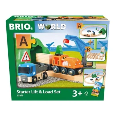 Imagen de BRIO Set de Inicio Grúa y Carga (33878), RAVENSBURGER, Multicolor