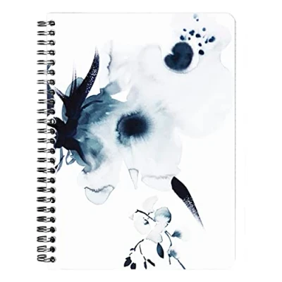 Imagen de Clairefontaine 115928C Inkebana, Carnet reliure intégrale A5 14,8x21 cm, 120 pages, ligné, 3 intercalaires avec 6 poches, ass.
