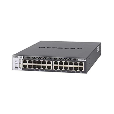Imagen de Netgear XSM4324CS 100NES Switch ProSAFE gestionado M4300 24X apilable con aprovisionamiento Completo 24x10GBASE T 4xSFP+ de 24 Puertos y 10 Gigabit (garantía Durante su Vida útil)
