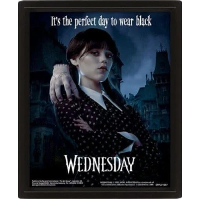 Imagen de Pyramid International Wednesday Addams Cuadro enmarcado en 3D