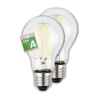Imagen de Briloner Bombilla convencional LED E27 4W claro 3000K 840 lm EEC A 2er