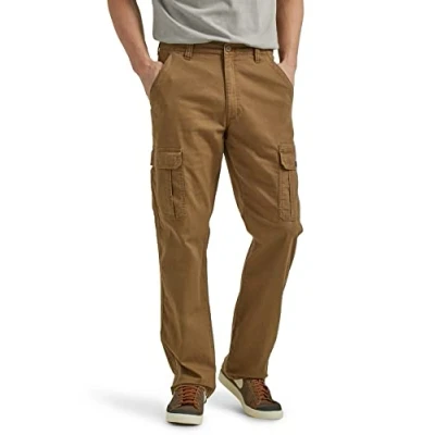 Imagen de Wrangler Authentics Pantalón Cargo elástico de Ajuste Relajado para Hombre, Kangaroo, 38W x 29L