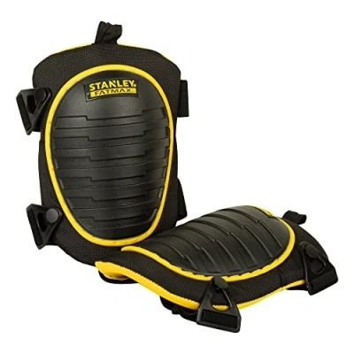 Imagen de STANLEY FATMAX Rodilleras Semi Duras con Gel, Color Negro, Correa de Neopreno, Gel Alta Memoria, Espuma Moldeada, Tejido 1680 Denier, Ajuste Sencillo, FMST82959 1