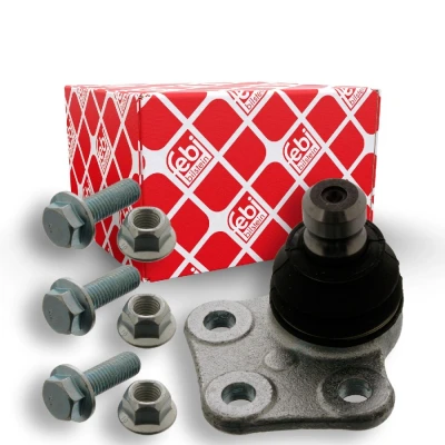 Imagen de FEBI BILSTEIN 39024 Rótula de suspensión Eje delantero, derecha, debajo con juego tornillos, tuerca 20 para brazo oscilante transversal