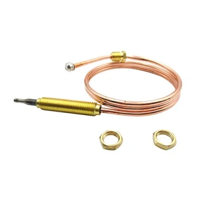 Imagen de METER STAR Termopar de gas universal 24 pulgadas longitud utilizado en parrilla barbacoa o calentador hoguera agua a M8x1 tuerca extremo y punta cabeza