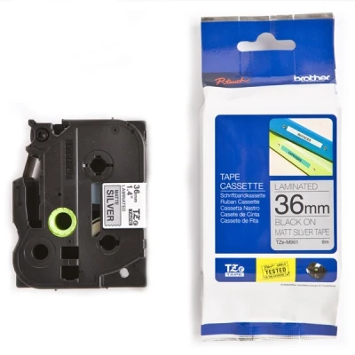 Imagen de Brother TZe M961 Cintas para impresoras de etiquetas (Plata, 3,6 cm, 8m)