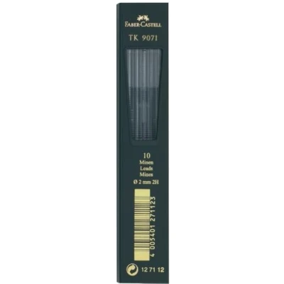 Imagen de Faber Castell 127112 2H Negro Mina de repuesto (2H, Negro, 2 mm, 13 cm, TK 9400, 9500, 4600, Caja)