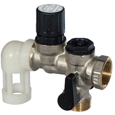 Imagen de Comap 889216 Grupo de Seguridad 889 Acero Inoxidable acodado para Calentador Agua, acumulus 20 x 27 o 3/4&quot;, Gris