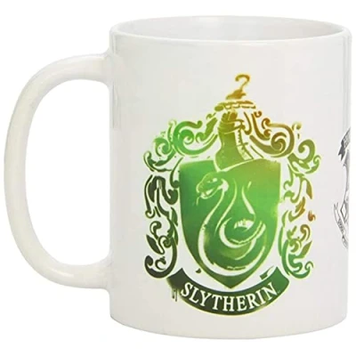 Imagen de Harry Potter Taza Slytherin Stencil Crest, 320ml, MG22378