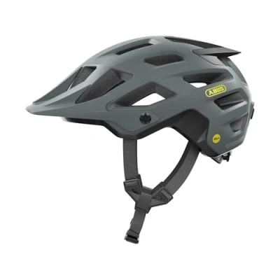 Imagen de ABUS Casco MTB Moventor 2.0 MIPS de ciclismo con protección contra impactos para uso off road all mountain, unisex Gris mate, L