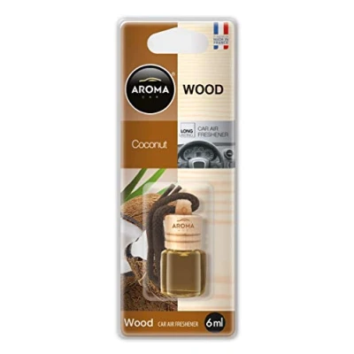 Imagen de AROMA CAR Wood A83013 Ambientador Botella, Embalaje Blister 6 con tapones