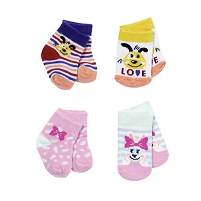 Imagen de BABY born Assorted Socks 43cm Set of 2 for Toddlers 3 Years and Up Easy Small Hands Includes in Two Styles