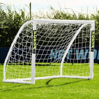 Imagen de FORZA Porterías de Fútbol para Jardín [9 Tamaños] Infantil Ultraduraderas uPVC Resistentes a la Intemperie Montaje Rápido (Porterías Match, 1,5m x 1,2m)