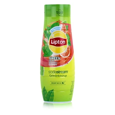 Imagen de Sodastream Concentrado de té helado Lipton Green Ice Tea, sabor cítrico, 440 ml, verde