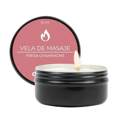 Imagen de Diversual Vela de Masaje Aromática 30 ml (Fresa y Champagne)