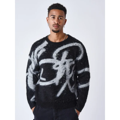Imagen de Project X Paris Effet Kalash Jersey de punto, Hombre, Talla: XL, Noir