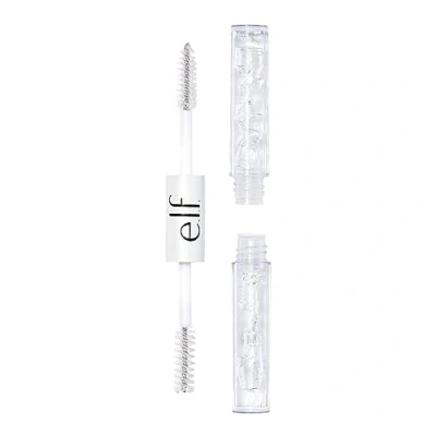 Imagen de e.l.f. Máscara transparente para cejas y pestañas, brillante, ligera, fácil de usar, acondiciona el cabello, da a las una sujeción suave flexible, compacta, uso durante todo día, 2,5 ml,