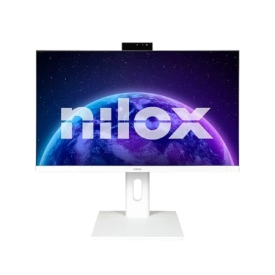Imagen de Nilox NXM24REGWEB01W 23.8&quot; LED IPS FullHD 75Hz Altavoces Altura Ajustable Webcam