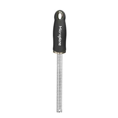 Imagen de Microplane FBA_46020 Rallador para Especias, Acero Inoxidable, Negro, 22.90x3x2.56 cm