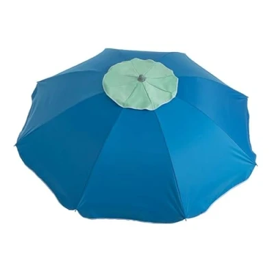 Imagen de Sombrilla Playa Grande Antiviento Airvent Protección UV (Azul, 160 cm.)