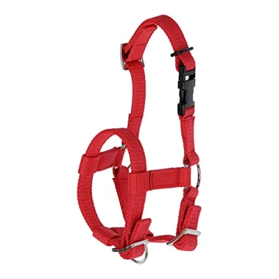 Imagen de Kerbl Collar de alpaca, todos los tipos cierre clip, tamaño ajustable, color rojo