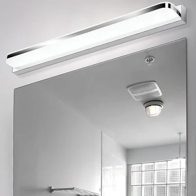 Imagen de Talwei espejo de luz Baño luz, cuarto Lámpara Pared acero inoxidable, la 42cm 9W, Led IP44 Impermeable (Blanco Frío)