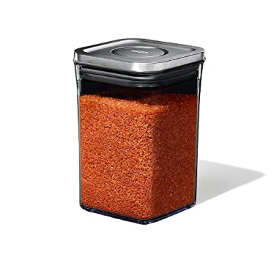 Imagen de OXO Storage Jar POP Steel Square 1 Liter