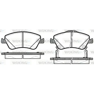 Imagen de ROADHOUSE 21310.02 Juego de pastillas freno Eje delantero con lámina adhesiva accesorios TOYOTA: Auris Hatchback, Hatchback