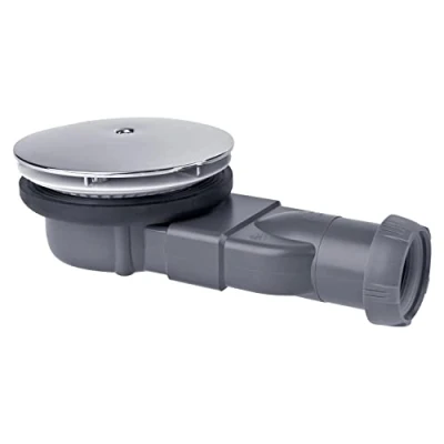 Imagen de Wirquin, blanco 30723210 Tapa de ducha extra plana D90 con cúpula ABS cromado sin opción salida