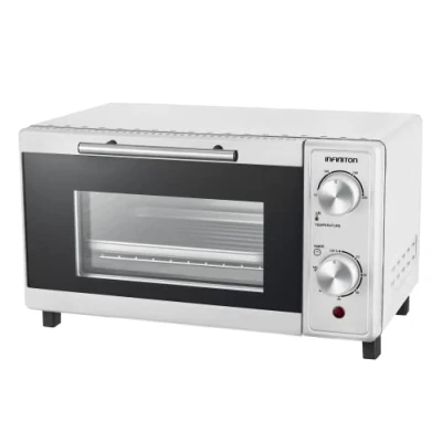Imagen de INFINITON HSM A9B Horno sobremesa, Blanco, 9L, 600W, Doble acristalamiento, Control de temperatura, Temporizador 60 min.