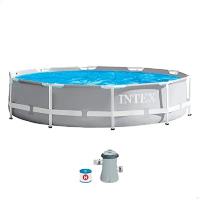 Imagen de intex 26702NP Piscina desmontable redonda prism frame 305x76 cm con depuradora