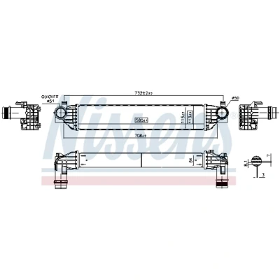 Imagen de NISSENS 961558 Intercooler