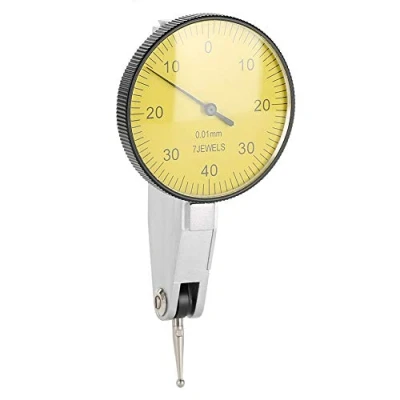 Imagen de Comparador Mitutoyo Indicador de prueba dial Precisión 0.01 mm Juego herramientas medidor palanca Herramienta medición calibre con estuche gris